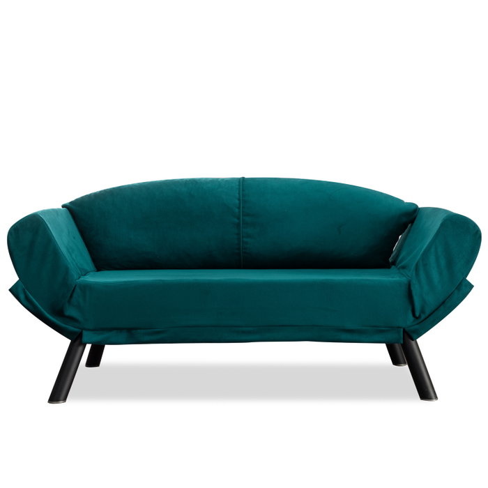Atelier Del Sofa Genzo - Sofá cama de 2 plazas en azul petróleo Atelier Del Sofa Genzo - Sofá cama de 2 plazas en azul petróleo